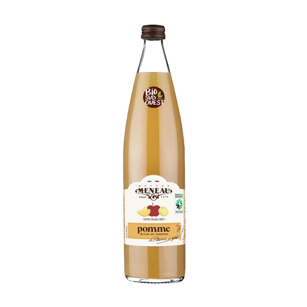 Meneau Jus de Pomme Trouble Bio verre