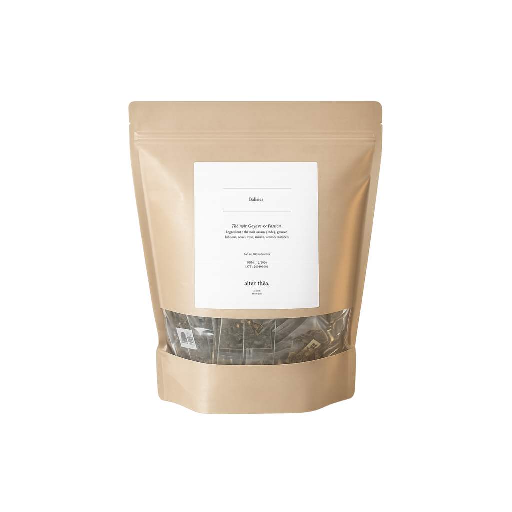 Maison Itany Thé noir Bio Balisier Goyave, Passion, Hibiscus sachet - 100 x 2,5g