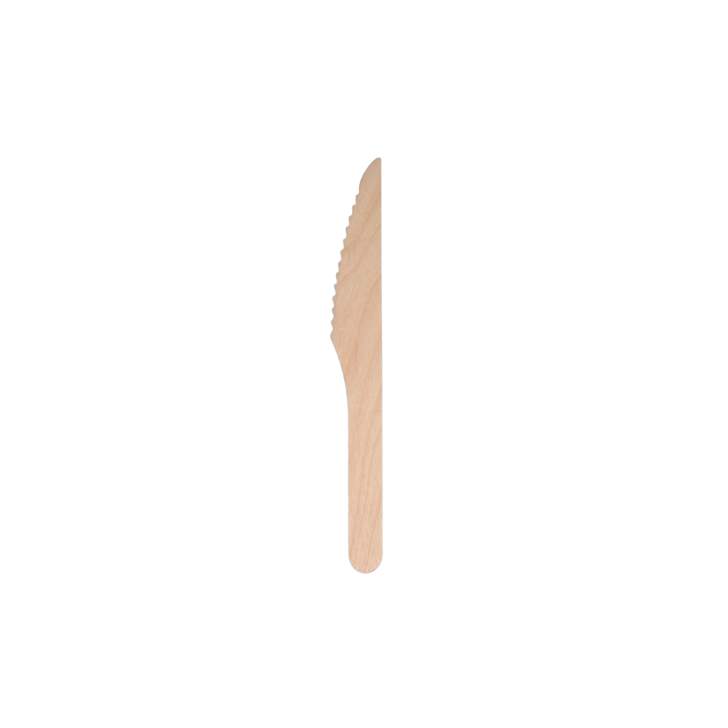 Couvert couteau bois - 16,5cm (100 unités)
