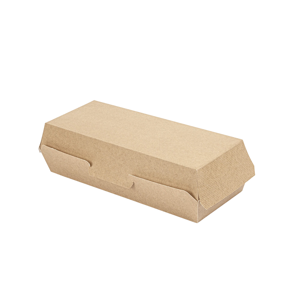Boîtes panini "the pack" carton ondulé nano-micro - 220 g/m² 26,5x12,2x7cm (300 unités)