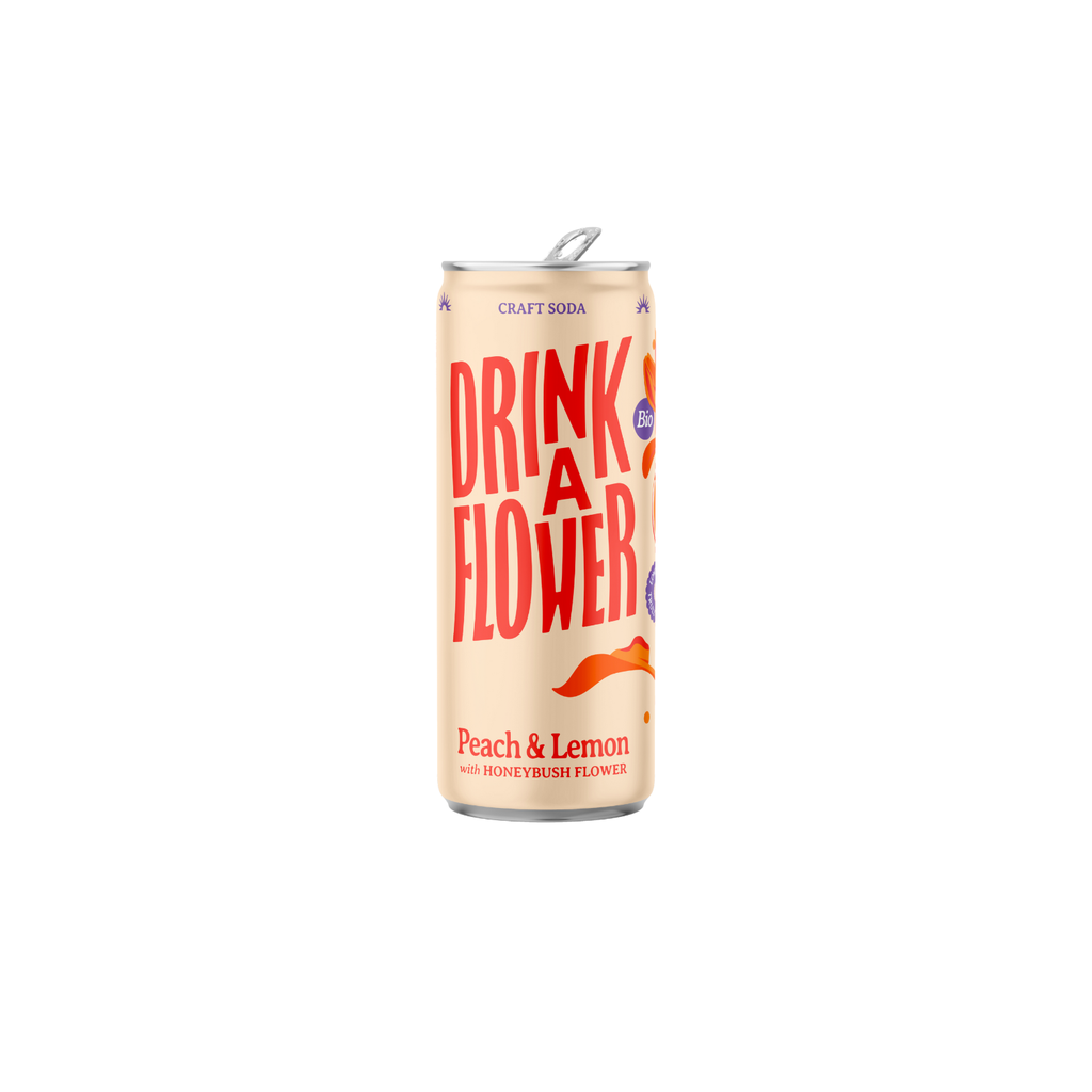 Drink A Flower Pêche & Citron Bio cans - 12 x 25cl