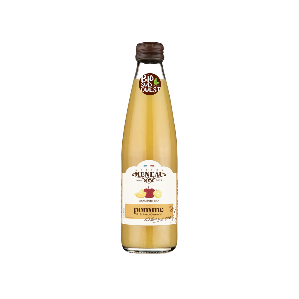 Meneau Jus de Pomme Trouble Bio verre