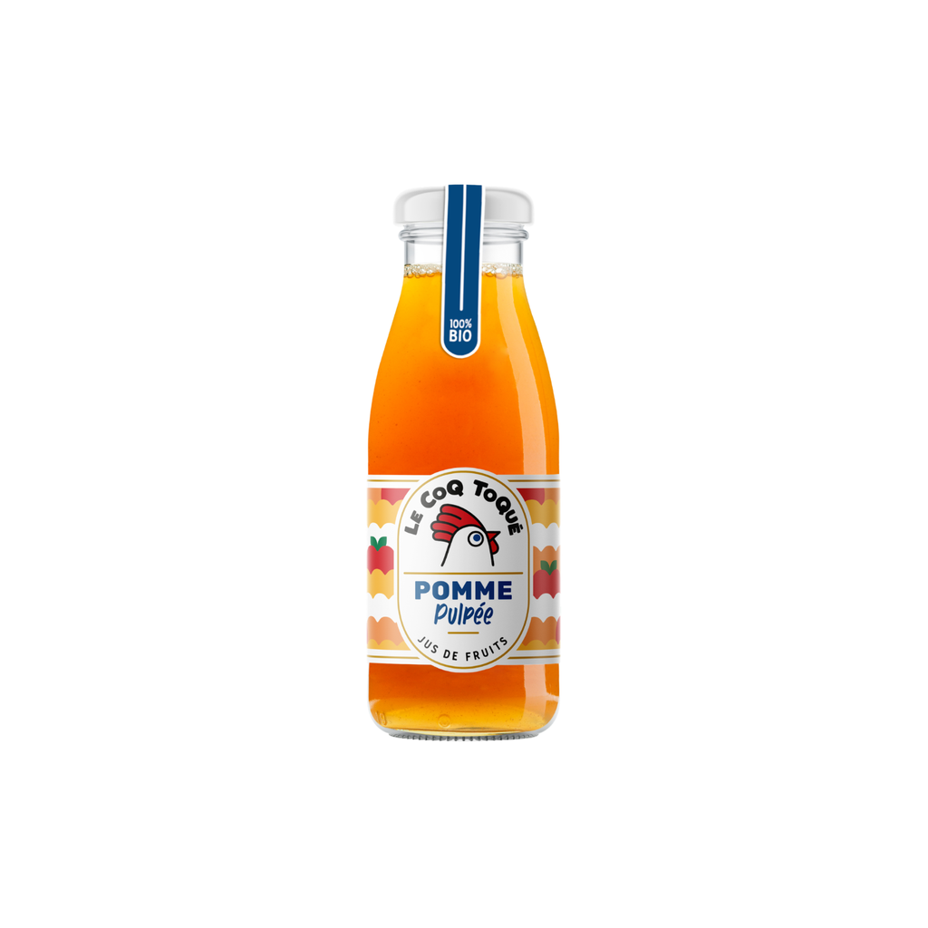 Le Coq Toqué ! Pur jus de pomme pulpé Bio verre - 12 x 25cl