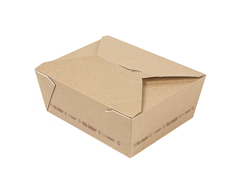 Boîtes américaines micro-ondables 1470ml - 19,6x14x4,5cm (300 unités)