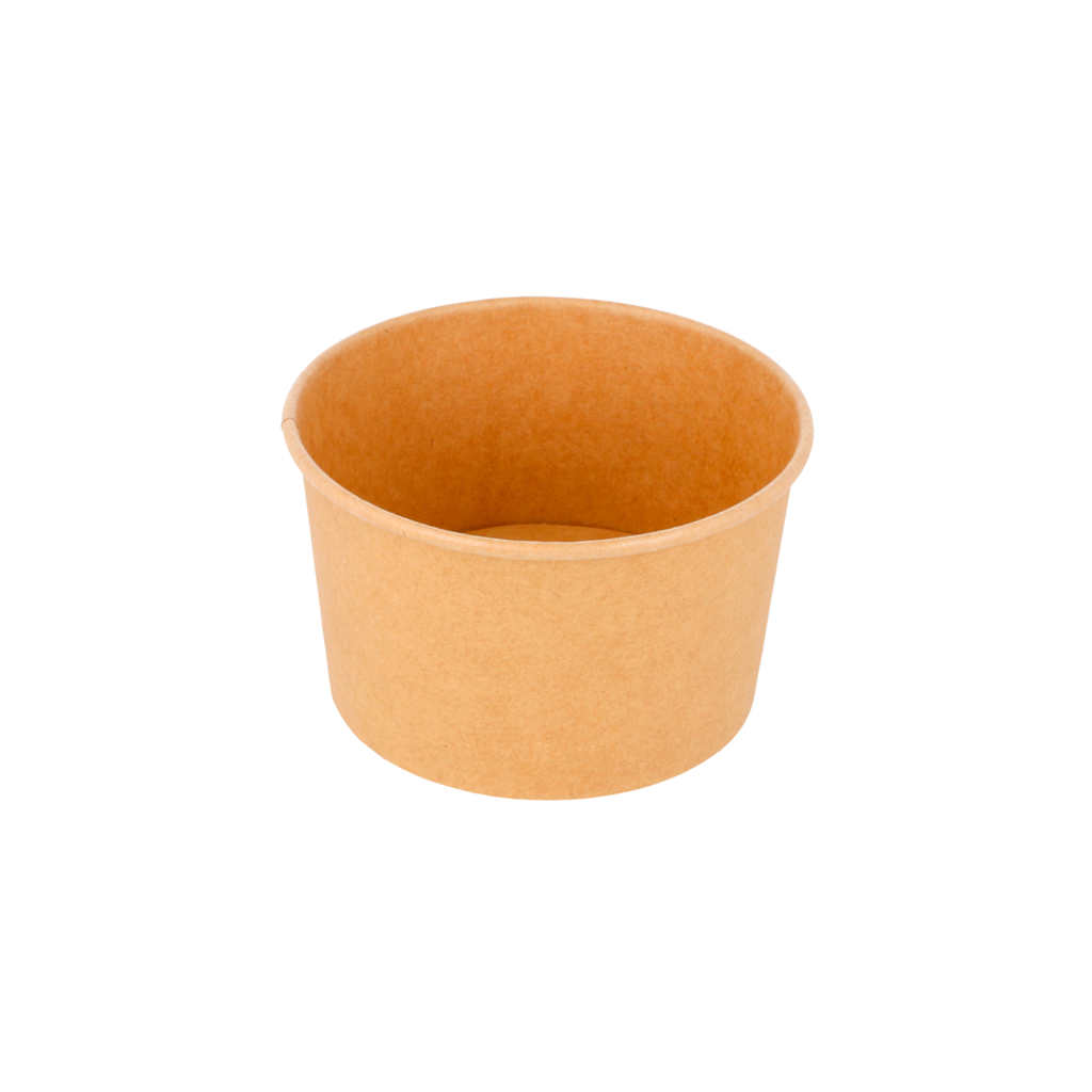 Pots à glaces marron carton (1000 unités)