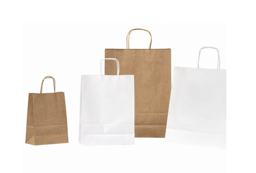 Sac cabas blanc ou kraft écru (250 unités)