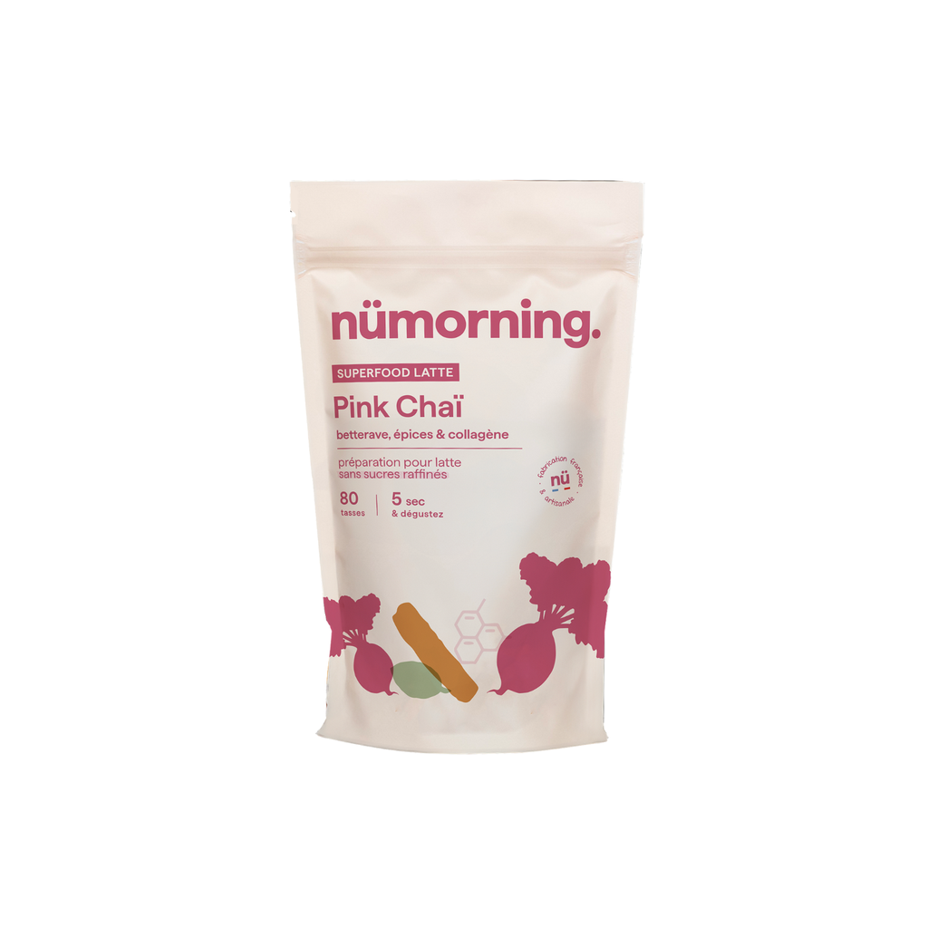 Nümorning Pink Chai + Collagène Bio - 1 x 500g