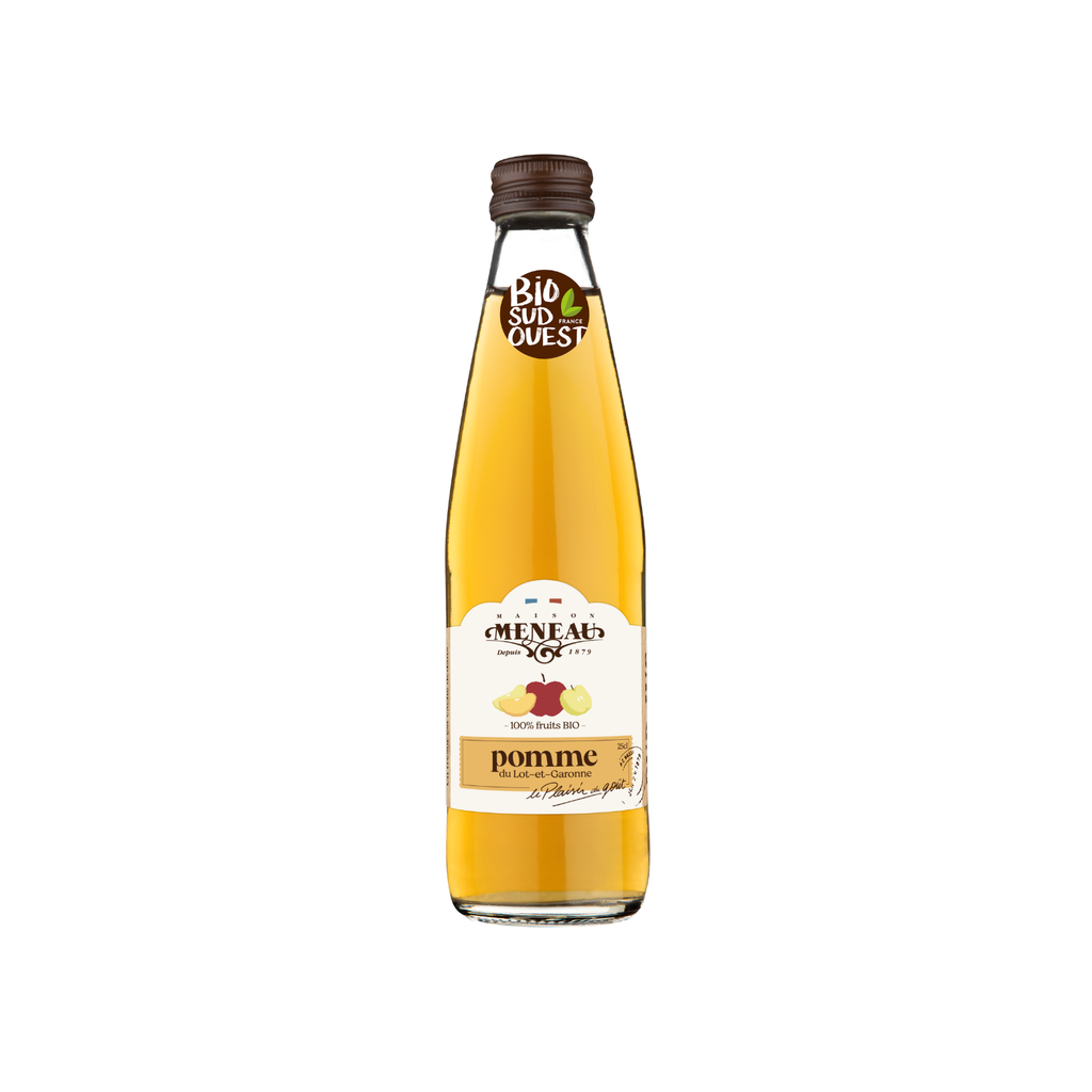 Meneau Jus de Pomme Clarifié Bio verre