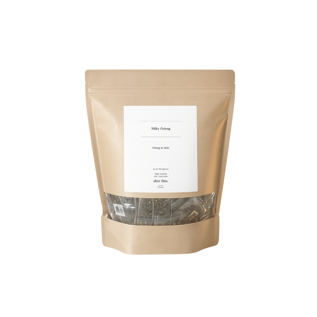Alter Thēa Thé vert Milky Oolong "lacté" Notes vanillées et caramélisées sachet - 100 x 2,5g
