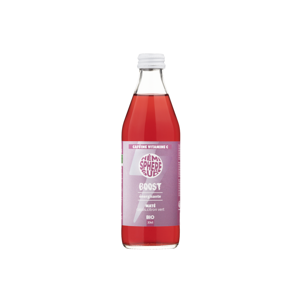 Hémisphère Sud BOOST Maté Cassis Citron vert Bio - 12 x 33cl