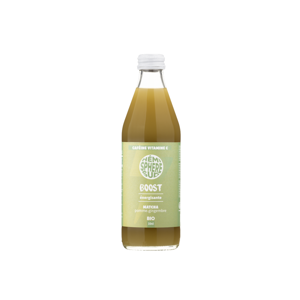 Hémisphère Sud BOOST Matcha Pomme Gingembre Bio - 12 x 33cl