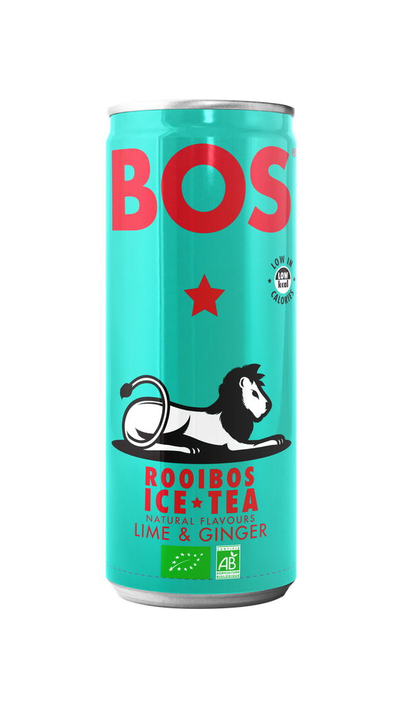 Bos Citron Vert & Gingembre Bio cans - 12 x 25cl 