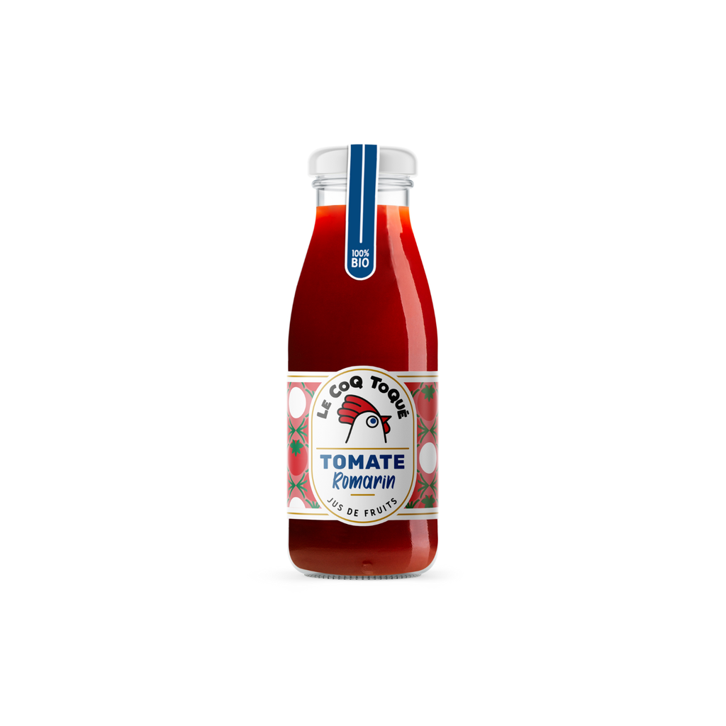 Le Coq Toqué ! Pur jus de tomate romarin Bio verre - 12 x 25cl