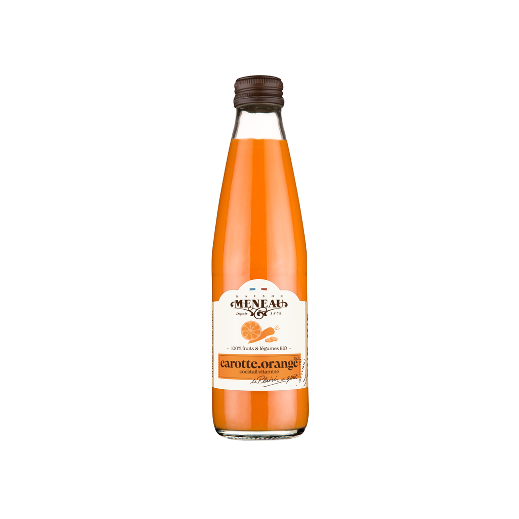 Meneau Jus de Carotte Orange Bio verre - 12 x 25cl