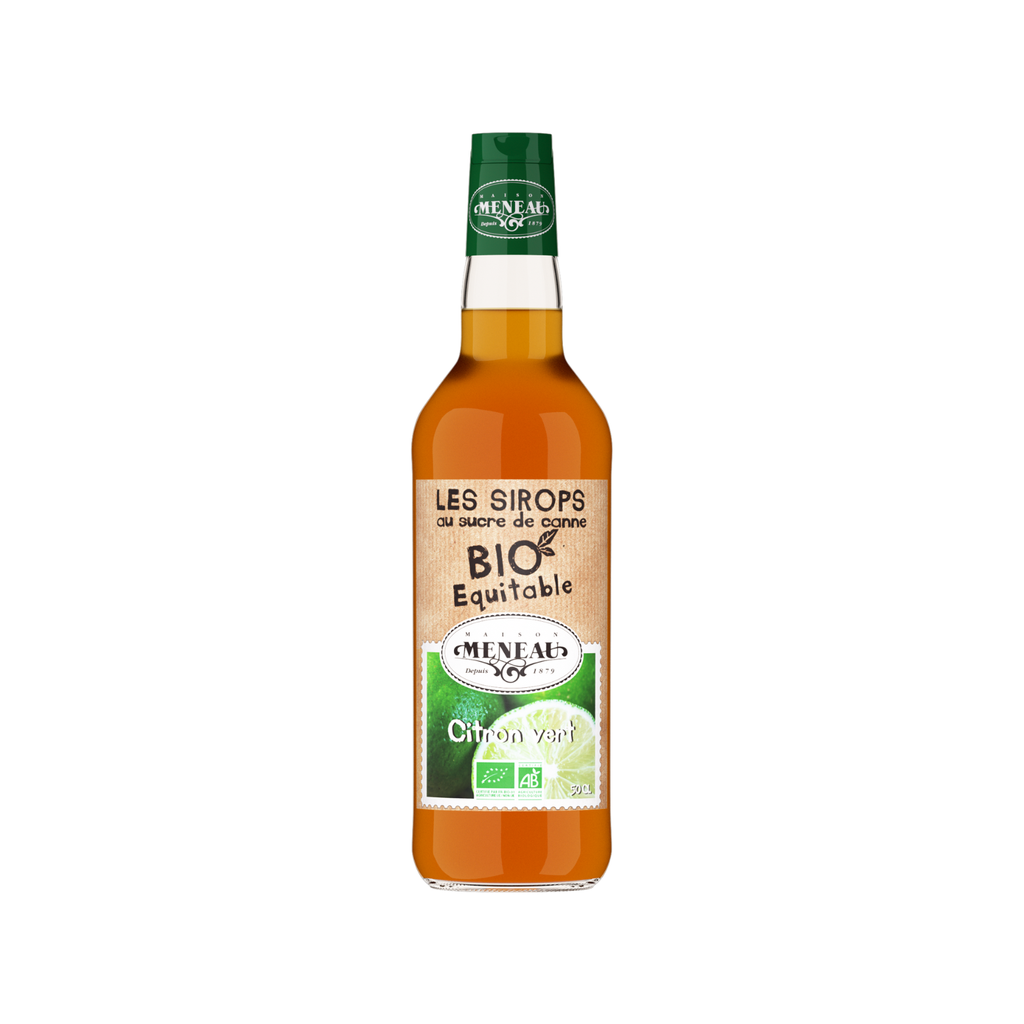 Meneau Sirop Citron Vert Bio Verre - 1 x 50cl (🏷️ PROMO -30%)