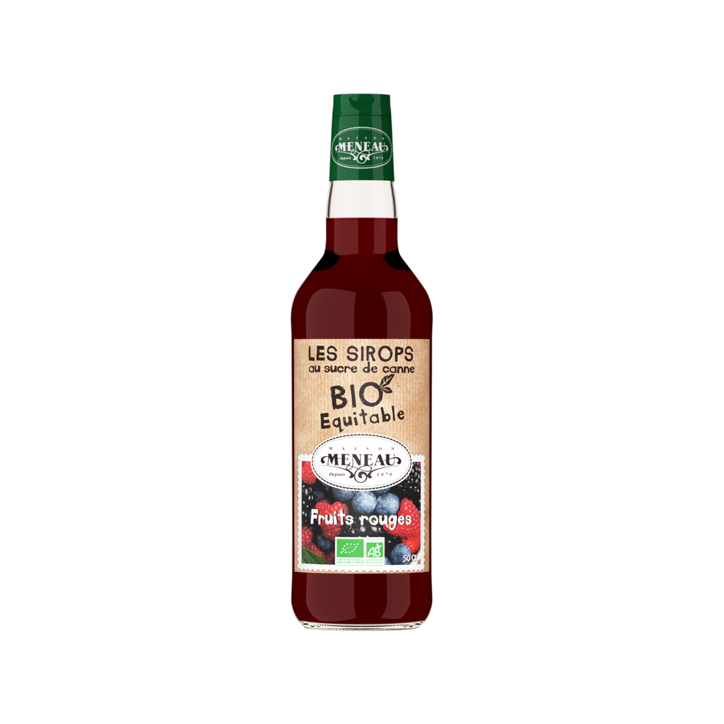 Meneau Sirop Fruits Rouges Bio Verre - 1 x 50cl (🏷️ PROMO -50%)