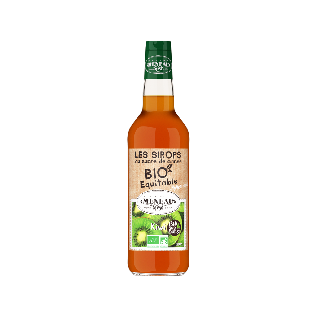 Meneau Sirop Kiwi Bio Verre - 1 x 50cl (🏷️ PROMO -30%)