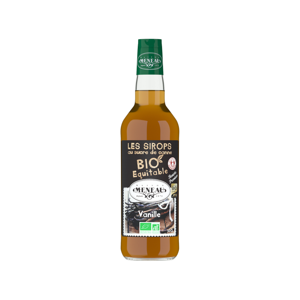 Meneau Sirop Vanille Bio Verre - 1 x 50cl