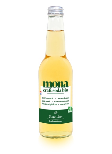 Mona Ginger beer Bio verre - 12 x 33cl