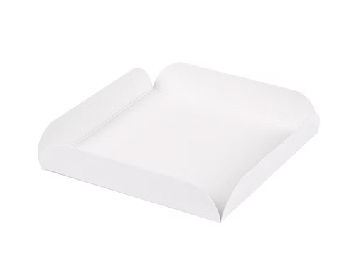 [8420499183688] Carrés rainés blancs - 11 x 11 x 2cm (250 unités)