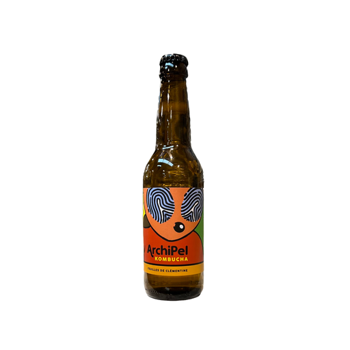 [3770017807356] Archipel Kombucha feuilles de Clémentine verre - 12 x 33cl
