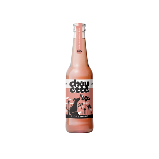 [3760048260787] Le Coq Toqué La Chouette Cidre Rosé Bio verre - 12 x 33cl (🏷️ PROMO -30%)