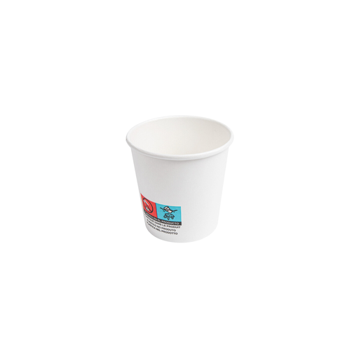 Gobelets boissons chaudes 1 paroi blanc carton (500 unités)