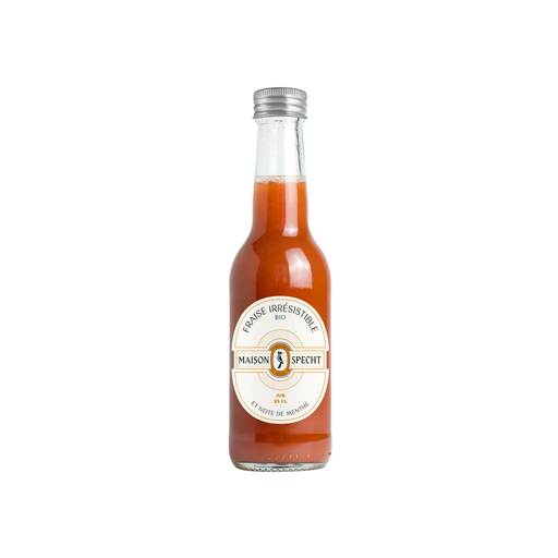 [3760199620195] Maison SPECHT Fraise Irrésistible et note de menthe Bio verre - 12 x 25cl
