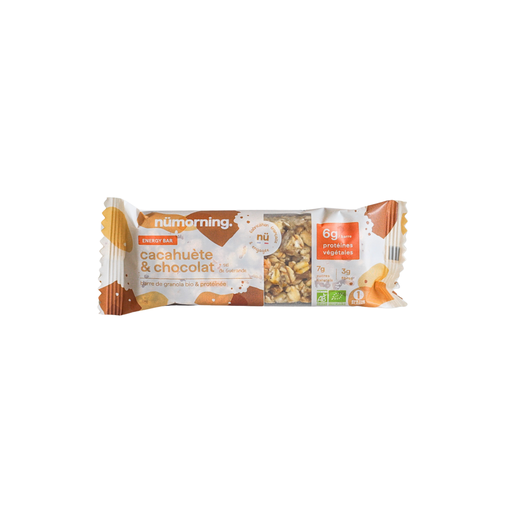 [3760287221419] Nümorning Energy bar Cacahuète Fleur de sel & Chocolat Bio - 12 x 40g