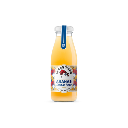 [3760048260602] Le Coq Toqué ! Pur jus d'ananas pain de sucre Bio verre - 6 x 75cl