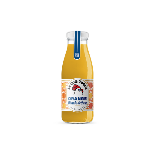 [3760048260664] Le Coq Toqué ! Pur jus d'orange blonde de Sicile Bio verre - 6 x 75cl