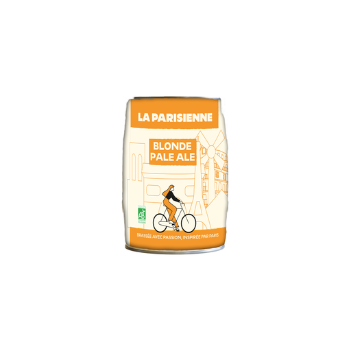 [3760039242303] La Parisienne MiniFût Blonde Bio - 1 x 5L