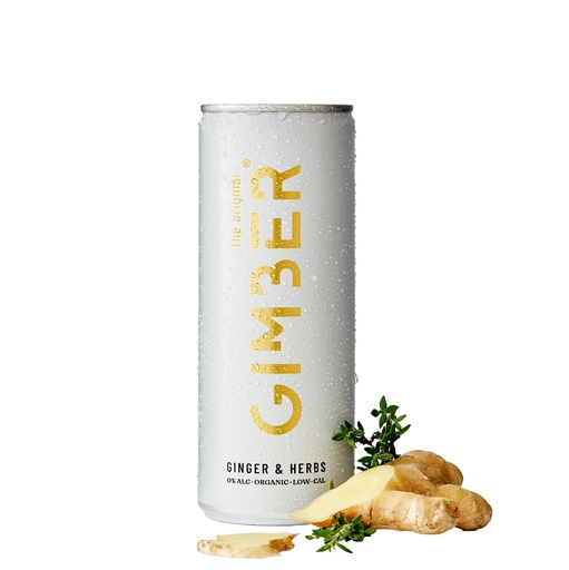 [15430003091682] GIMBER RTD Bio Cans - 12 x 25cl