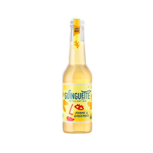 [3760048260749] Guinguette by Le Coq Toqué ! Pétillant Pomme Gingembre Bio verre - 12 x 33cl