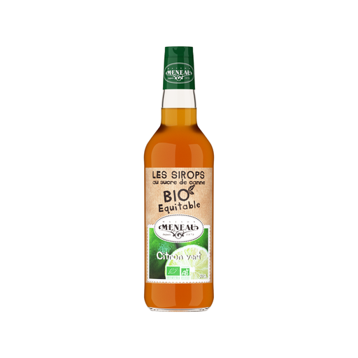 [3274490972377] Meneau Sirop Citron Vert Bio Verre - 1 x 50cl (🏷️ PROMO -30%)