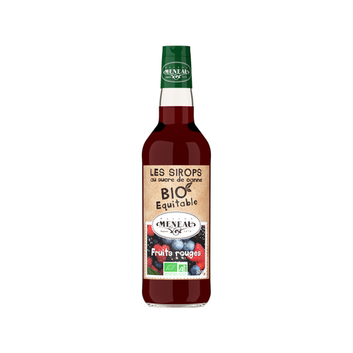 [3274490970243] Meneau Sirop Fruits Rouges Bio Verre - 1 x 50cl (🏷️ PROMO -50%)