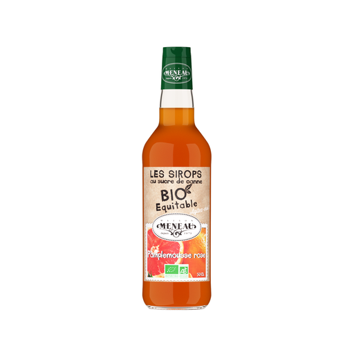 [3274490971097] Meneau Sirop Pamplemousse Rose Bio Verre - 1 x 50cl (🏷️ PROMO -50%)