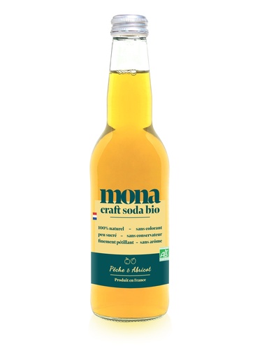 [3760255150451] Mona Pêche & Abricot Bio - 12 x 33cl